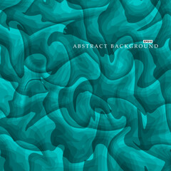 Vector art drawing flow abstract turquoise background. Colorful bright creative fashion painting print for for presentation, web, banner, wallpaper or template. Modern stylish design