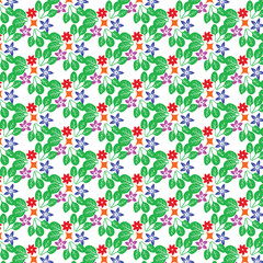 Geometric Seamless Pattern Design in Colorful Abstract Style