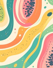 Fototapeta premium close-up of fresh exotic fruit dripping with juice