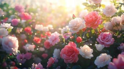 Fresh summer flowers bouquet with green foliage accents high resolution picture