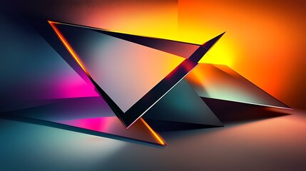 Gradient colorful geometric design pattern high resolution picture