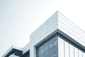 現代的な銀行ビルの外観と建築デザイン