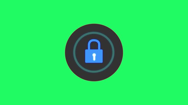 Vector icon of a computer mouse with a secure lock and key for website access protection