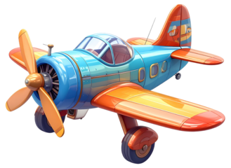 Firefly_Toy Airplane PNG – Transparent Kids Vehicle
