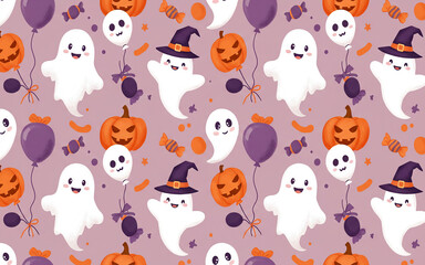 halloween seamless pattern