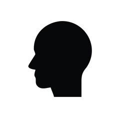 Man Profile Icon, Male Silhouette Icon, User Avatar Icon, Male Head Icon, Profile Symbol Icon