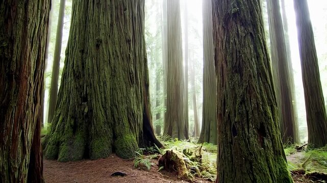 Majestic old-growth forest