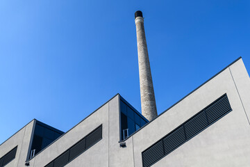 Fototapeta premium Milano paesaggio industriale capannoni 