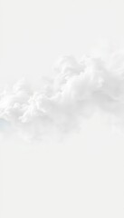Dreamy and ethereal white smoke forms an abstract cloud, perfect for serene backdrops and designs