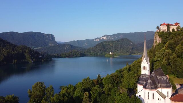 Lake Bled, Slovenia, in summer