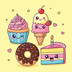 Kawaii Food Friends Party!
