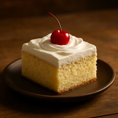 tres leches cake mexican traditional cream dessert stock photo