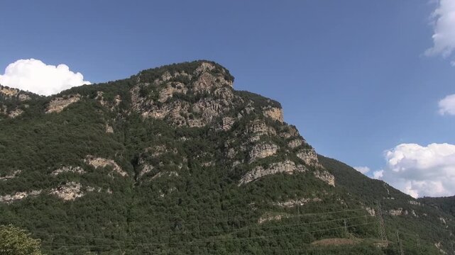 Cercs abandoned Count F&iacute;gols Olano mansion sun trees mountain
