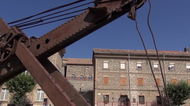 Cercs coal mining musem excavator old rusty vintage