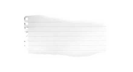 Torn paper sheet texture isolated on black creative background for design projects and presentations isolated on transparent background