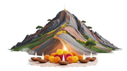 Govardhan Puja illustration