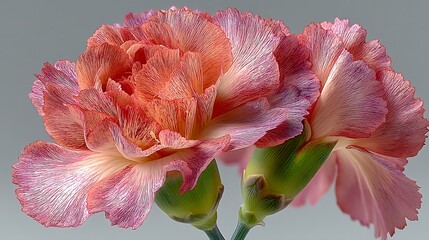 Fresh carnation flower with soft texture high resolution image