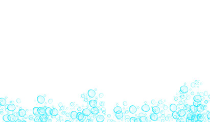 blue bubble frame illustration