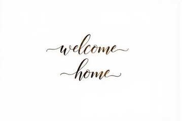 welcome home - gold