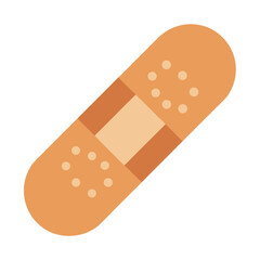 adhesive bandage on white background