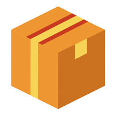 Fototapeta premium vector illustration of a cardboard box