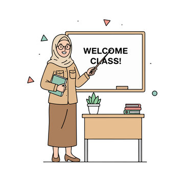 teacher in classroom