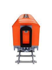 diesel locomotive retro-style back