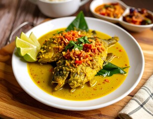 Fish in yellow curry