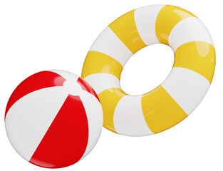 3D_浮き輪_ビーチボール © 四ッ谷