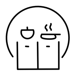 Home furniture icon vector