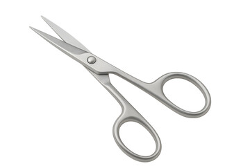 Small metal scissors isolated on a transparent background, precise tool