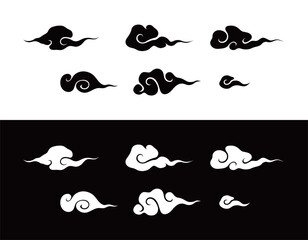 雲アイコンのセット