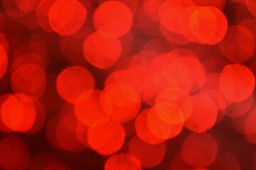 blurry red light of decoration light background and texture 