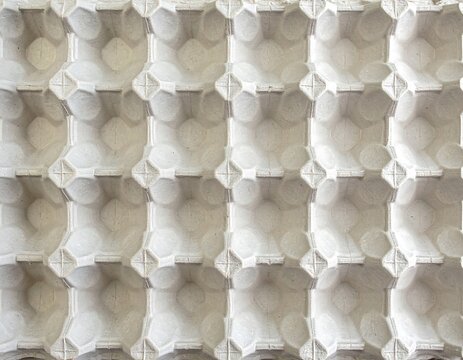 Empty egg carton, repeating pattern