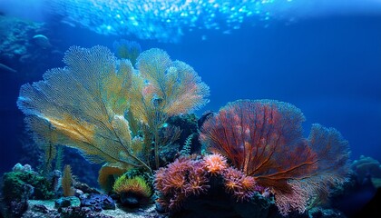 Obraz premium Coral Reef In The Sea Aquarium