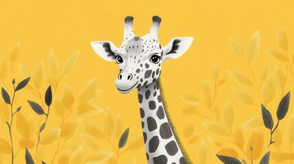 Obraz premium A charming illustration of a cute mouse playfully exploring a vibrant flower field.