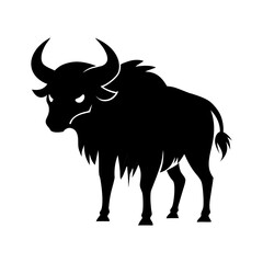 vector illustration of a bull