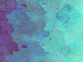 Scratched painted border background, abstract pattern with copyspace