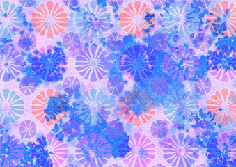 Floral watercolor background