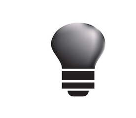 light bulb icon vector illustration