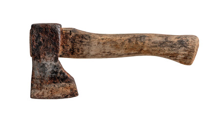Rusty Axe Isolated On Black Background