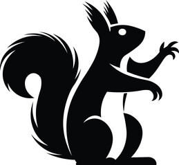 vector illustration of a squirrel