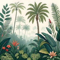 Fototapeta premium background with exotic plant