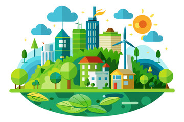 vector illustration of a city