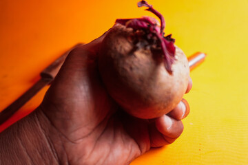 Fresh beetroot and lemon juice blend offering vibrant color, rich nutrients, detox benefits, tangy...