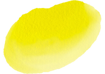 Yellow Watercolor Stain Paper Texture PNG Element