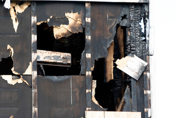 Details of a burn house
