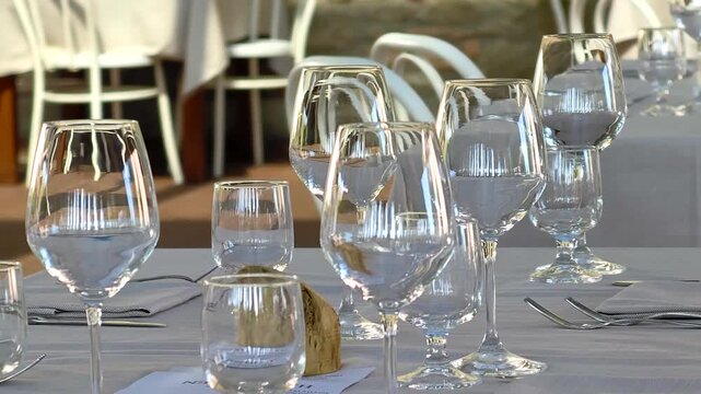 Allestimemento festivo in un ristoranate apprezzato