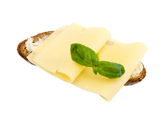 Käsebrot freigestellt Studio