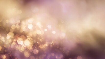 A soft, dreamy background featuring blurred bokeh lights in shades of purple, gold, and cream, creating a whimsical and ethereal atmosphere.